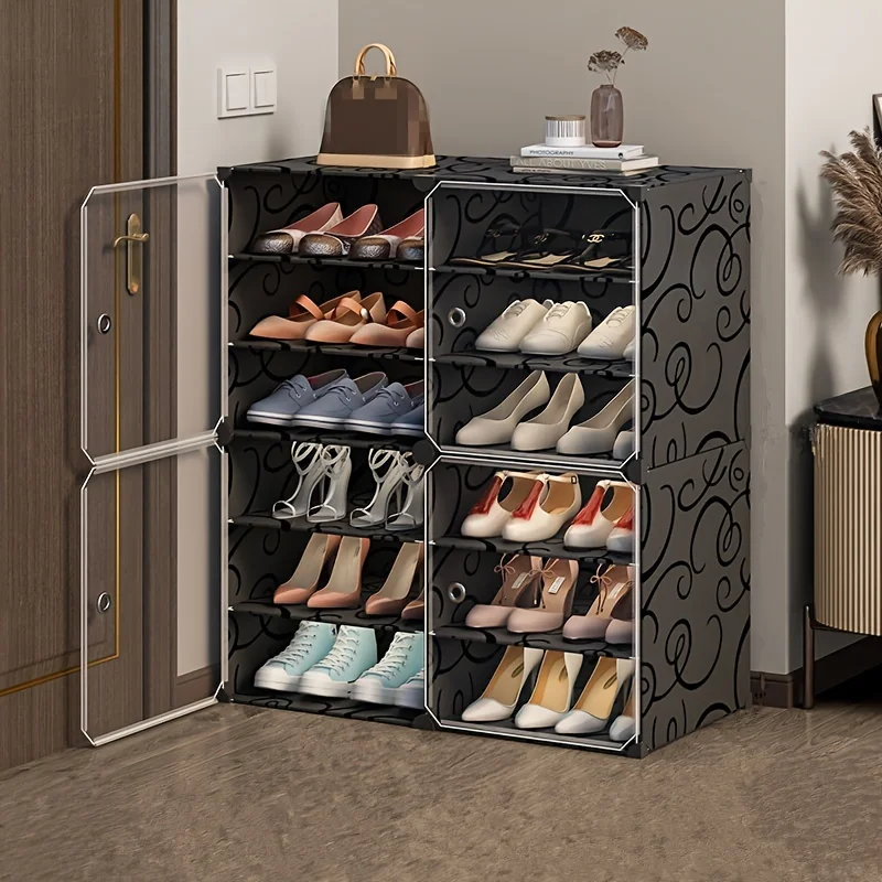 Under Bed Shoe Storage Rack, Space Saving Simple Dorm Shoe Organizer, Entryway Hallway Shoe Holder, Multi-layer Compact Shoe She