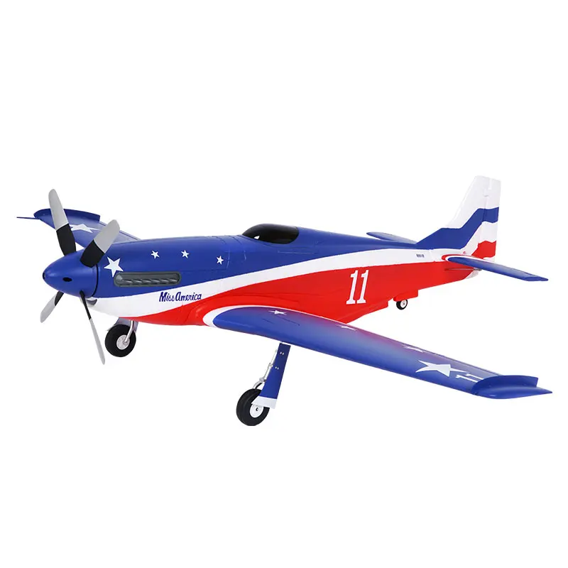 Fms 1100mm 3D Sport Version P51 Mustang Racing Electromechanical Simulation Assembled Fixed-Wing RC Airplane Model