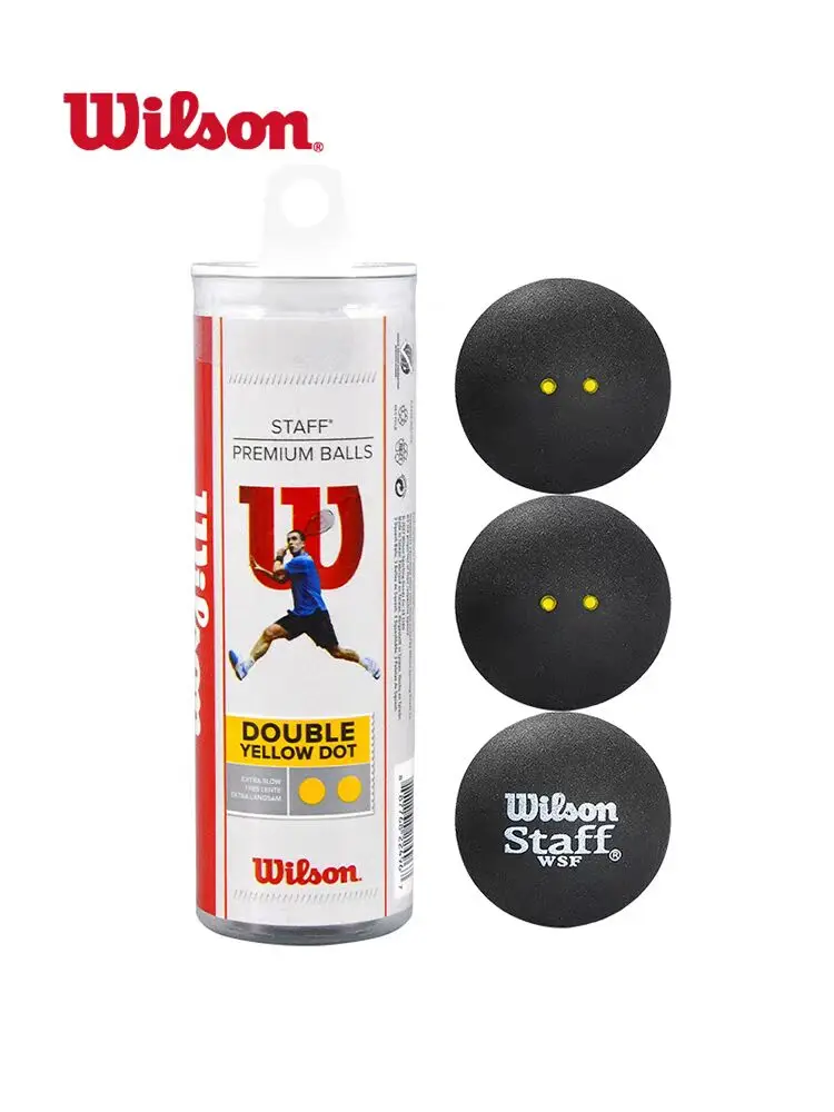 

Оригинальные шарики для сквоша Wilson, профессиональные шарики для начинающих, усовершенствованные тренировочные турниры, консервированные мячи для сквоша