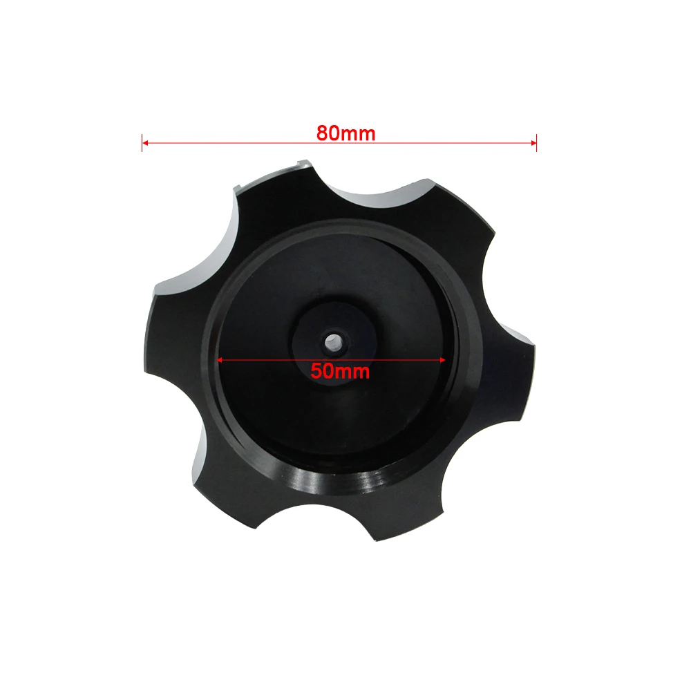ATV Universal 50mm CNC Aluminum Racing Fuel Tank Cap with Vent Cover for Yamaha Kawasaki Honda Suzuki Motocross Motorcycle