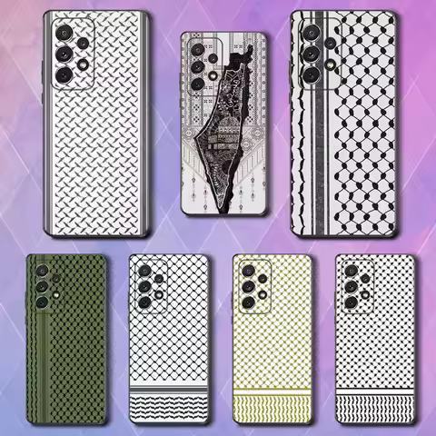 Hattah Keffiye P-Palestine Phone Case For Samsung S25,S24,S23,S22,S21,S20,S10,Ultra,Plus,Lite,FE,Soft Silicone Black Cover