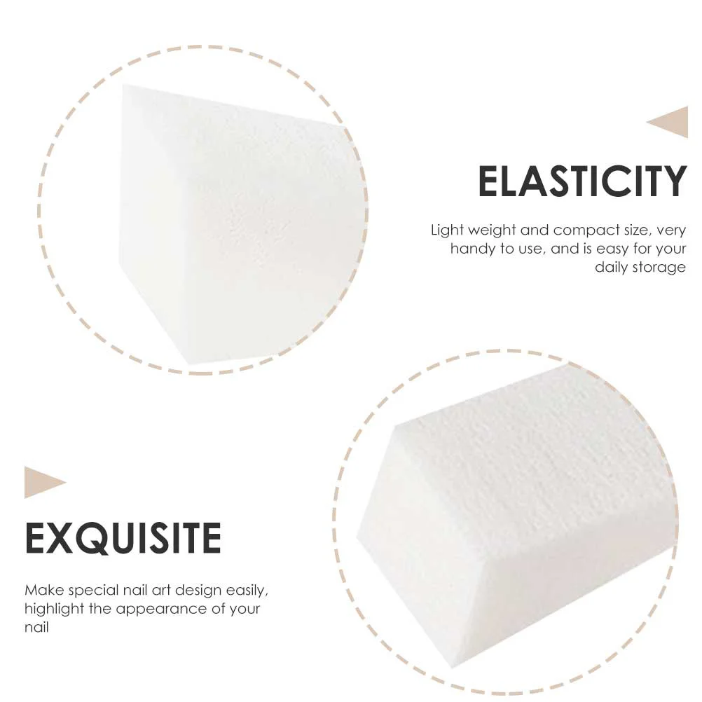 

30 шт., губка для дизайна ногтей, штампы, треугольные маникюрные инструменты для раскрашивания, набор окрашенных штампов «сделай сам», треугольная губка, инструмент для дизайна ногтей «сделай сам»