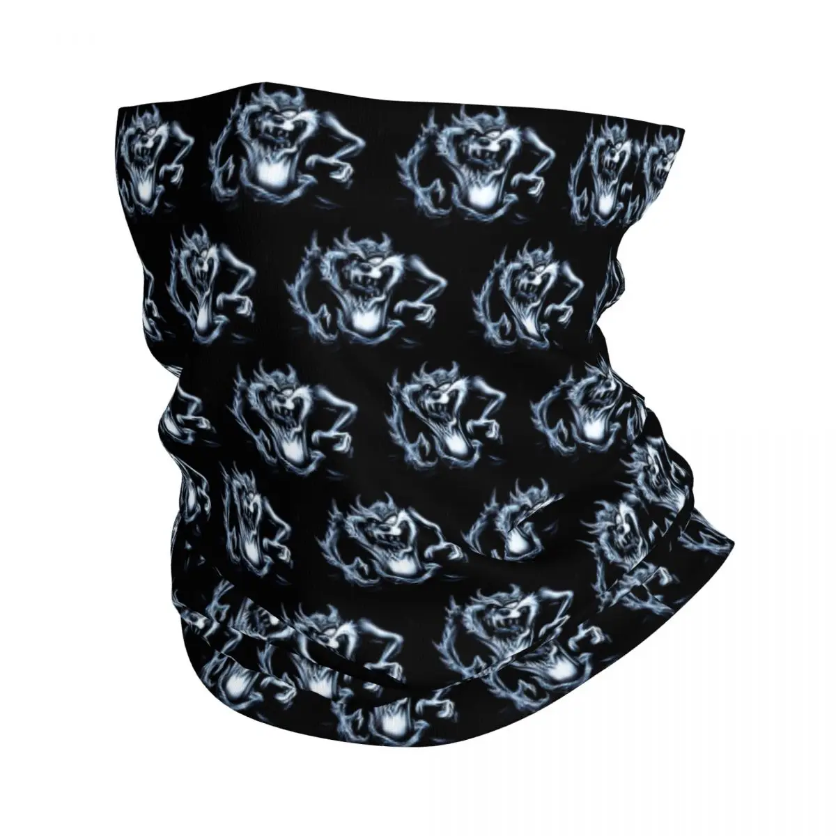 Custom Funny Tasmanians Cartoon Winter Headband Neck Warmer Men Women Hiking Hunting Tube Scarf Taz Devil Face Bandana Gaiter