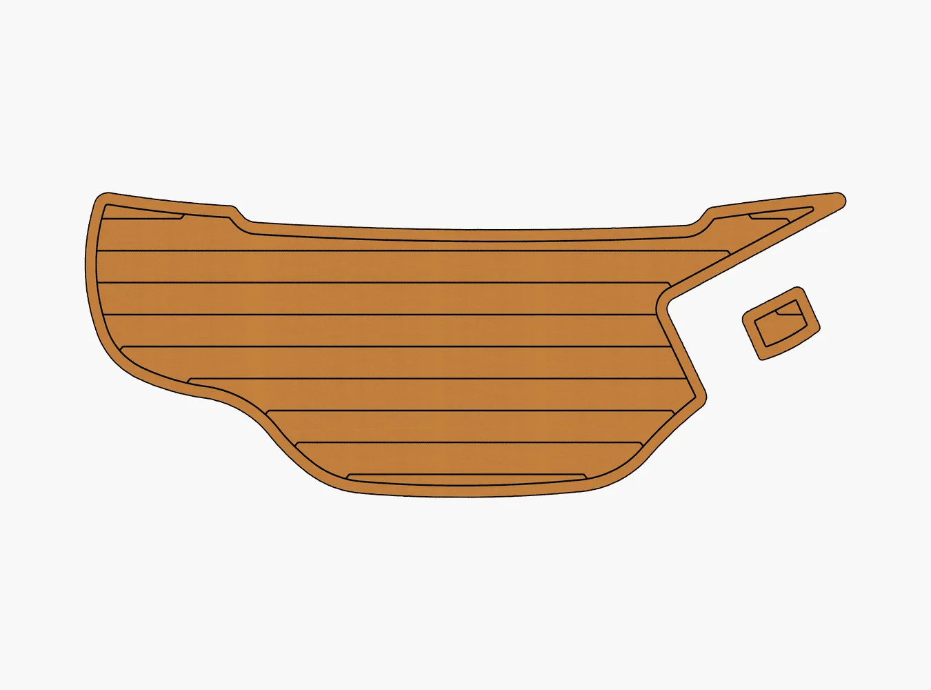 

2005-2008 Tahoe Q6sp 1/4" 6mm EVA foam Non-Slip PVC Teak Decking marine Mat seadek aqua carpet Marine Floor