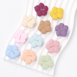 10Pcs New Silicone Beads Multicolor Sakura Shape Loose Beads Baby Nursing Chewable Teething DIY Handmade Bracelet Accessories