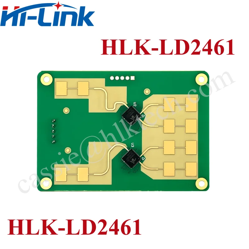 Hi-link人間認識軌跡トラッキングレーダーモジュール、高感度、スマートホームカースポーティホテル、24g HLK-LD2461 2t4r、新品