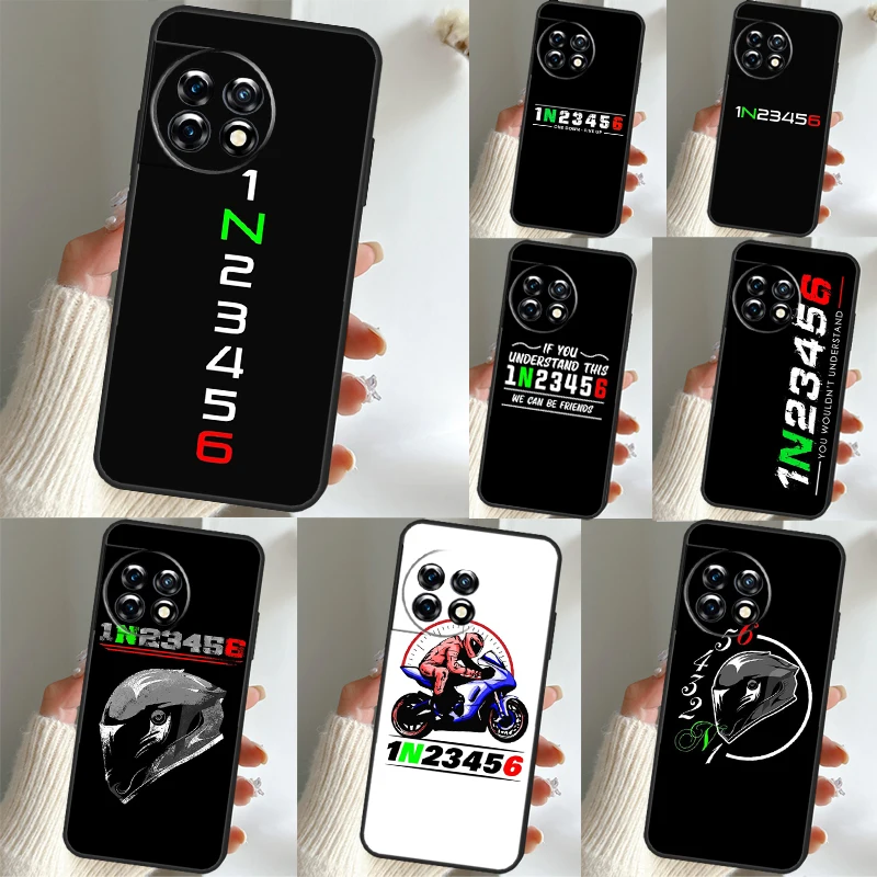 1N23456 Motorcycle For Oneplus 8 9 10 11 Pro 8T 9RT 10T Ace Phone Case For Oneplus Nord 2T N10 N20 CE 2 Lite