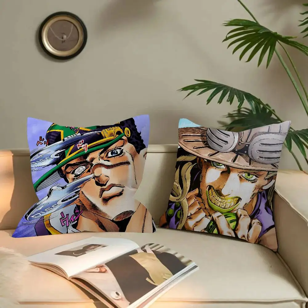 Anime J-Jojo's B-Bizarre A-Adventure Pillow Gift Home Office Decoration Pillow Bedroom Sofa Car Cushion CoverPillow Case