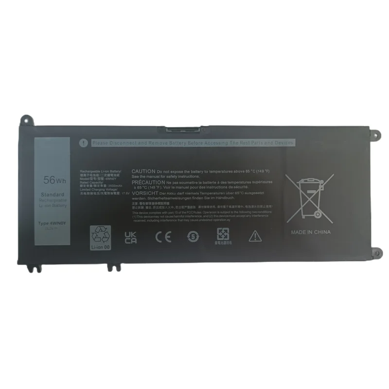 بطارية Xichen 4 خلية جديدة 15.2 فولت 56Wh 4WN0Y لأجهزة Dell Inspiron 13 7353 7577 7778 7779 9P3NW G4MX4 JYFV9 M245Y 4ICP5/57/79 Bateria