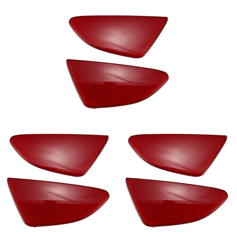 A03Q-6X تصفيف السيارة ABS البلاستيك الخلفي الذيل الضباب ضوء مصباح عاكس لوحة مجموعة لمازدا 2 ديميو 2015-2018