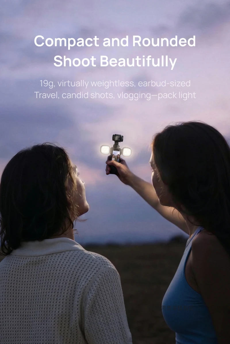TELESIN Magnetisches Mini-Schnellwechsel-Fülllicht Selfie-Licht für DJI OSMO Pocket 4 4p Mini Schnellwechsel Tragbares Fülllicht – Detail 6