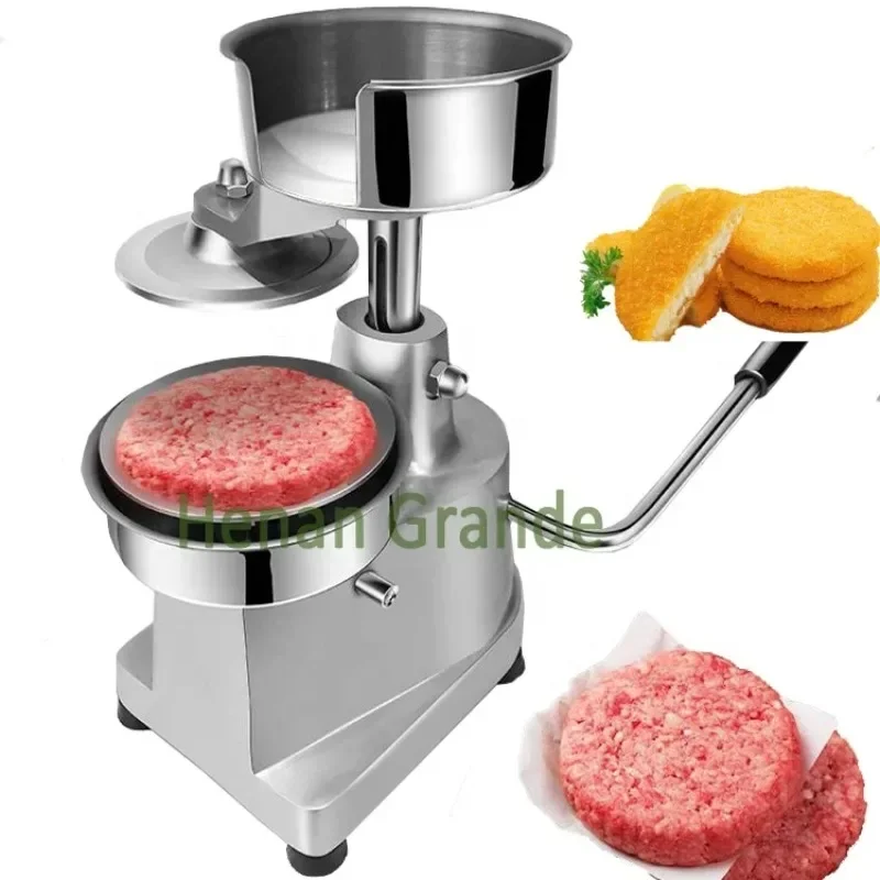 OEM 110MM 130MM 150MM Burger Manual Beef Hamburger Patty Making Machine Hamburger Forming Press Machine