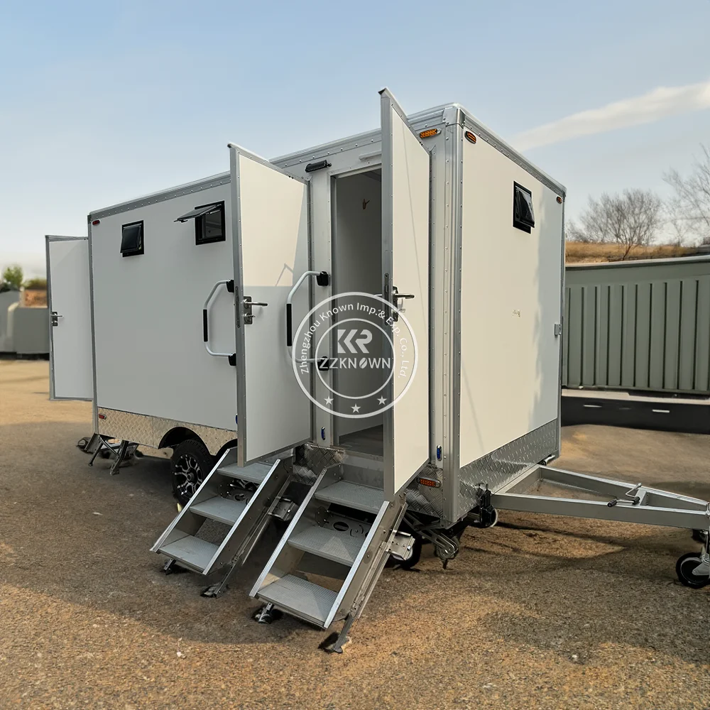 

2024 DOT Luxury Portable Restrooms Toilet Trailer Porta Potty For Sale Portable Toilet Restroom Trailers