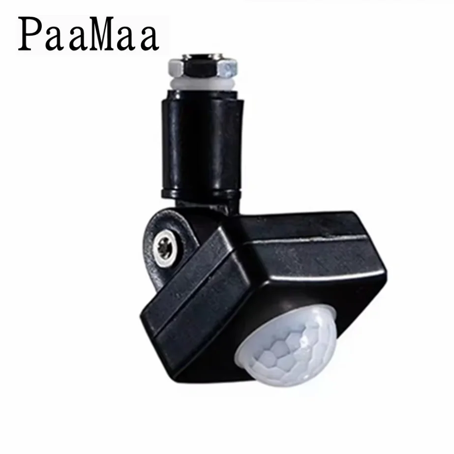 PaaMaa 85-265V IP65 Motion Sensor Adjustable PIR Switch Ultrathin LED Flood Light PIR Waterproof Outdoor Motion Sensor Detector