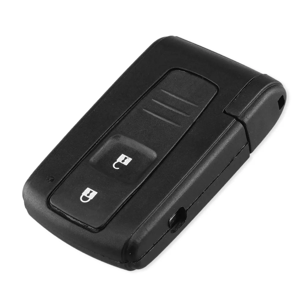 KEYYOU 2 Button Remote Smart Car Key Cover For Toyota Prius 2004 - 2009 Corolla Verso Camry With Uncut Blade