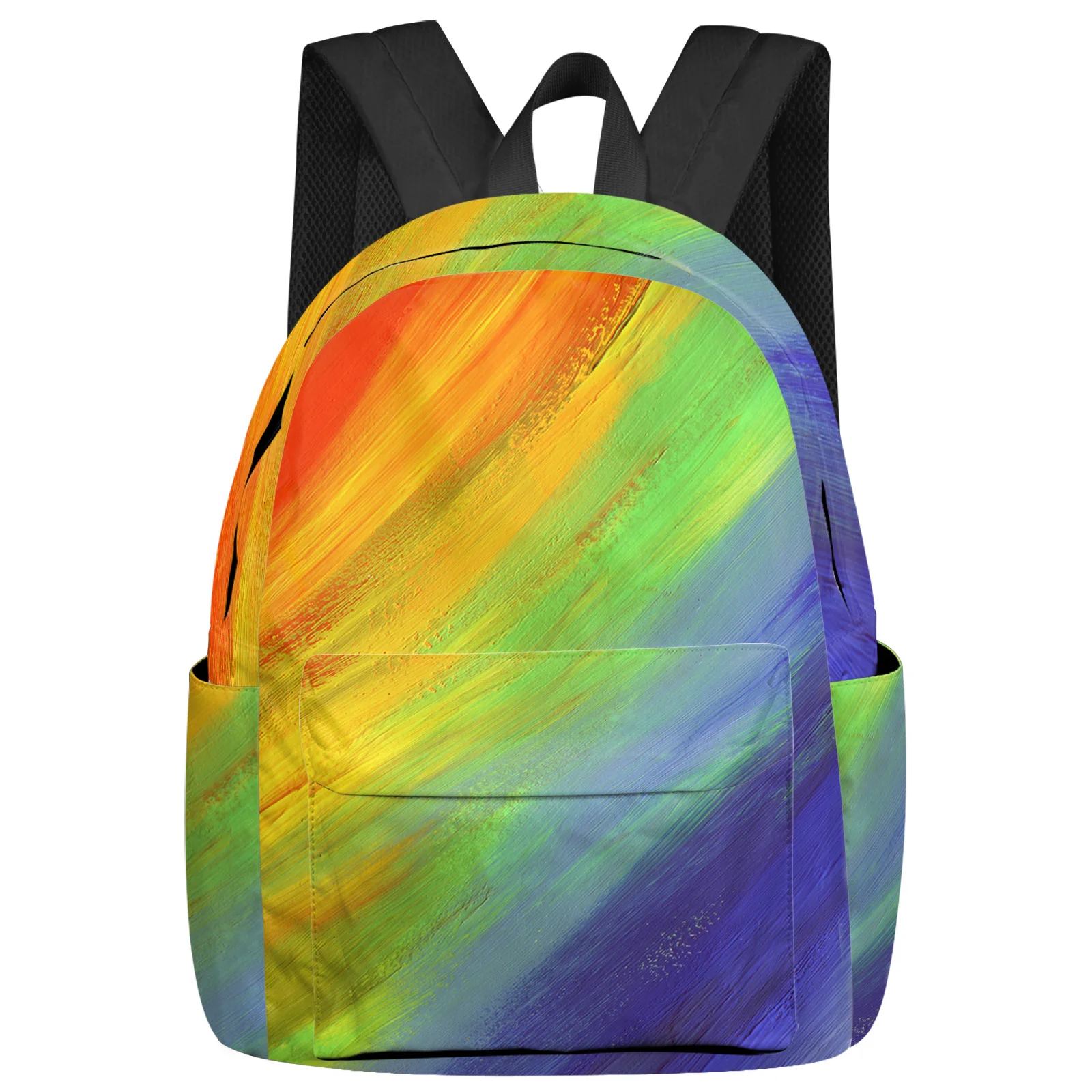 

Gradient Color Oil Painting Backpack School Bags For Teenager Girls Bookbag Men Backbag Shoulder Bag Laptop Mochila