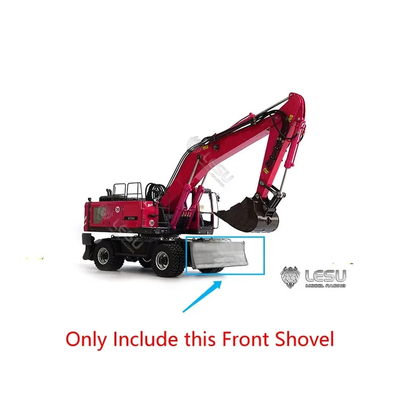 RC 1/14 LESU Metal Front Shovel for Tamiya Hydraulic Excavator Loader Dump Truck for SCANIA MAN VOLVO Trailer Tipper DIY Parts