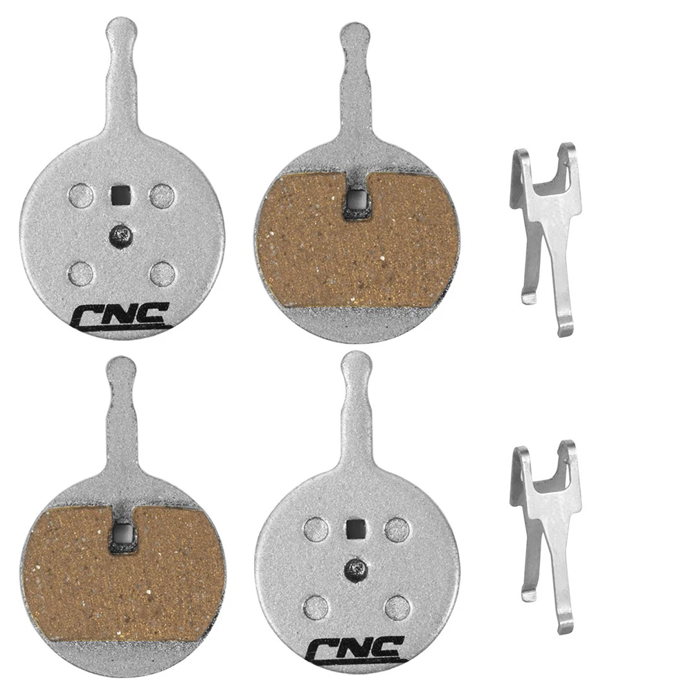 Long lasting copper based brake pads for bikes provides strong braking force for steep trails and challenging conditions