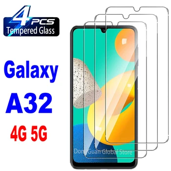 Samsung Galaxy A32 4G 5G temperli cam ekran koruyucu cam filmi