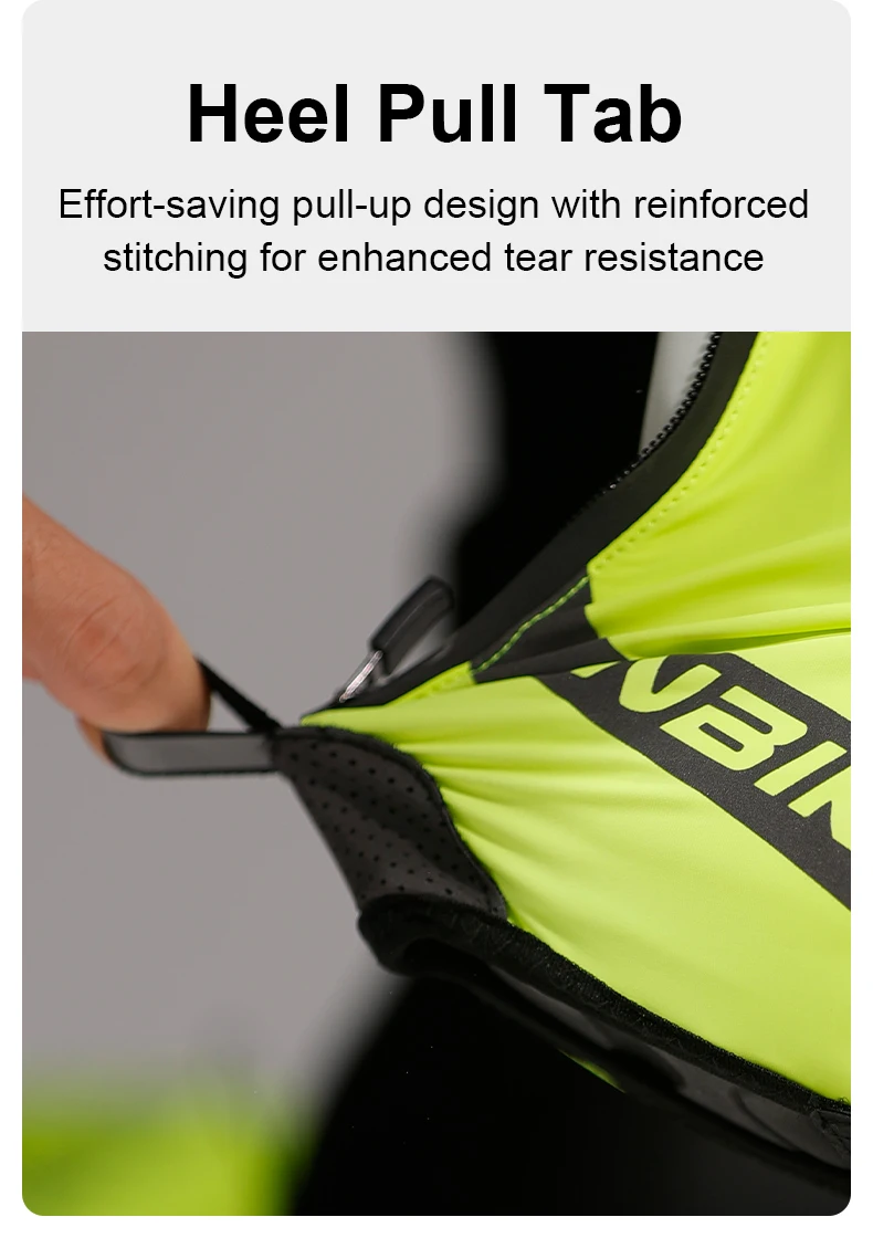 INBIKE Professionelle Fahrrad-Überschuhe für den Winter, wasserdicht, winddicht, mit Fleece-Futter für Rennrad-Mountainbike-Ausrüstung – Detail 6