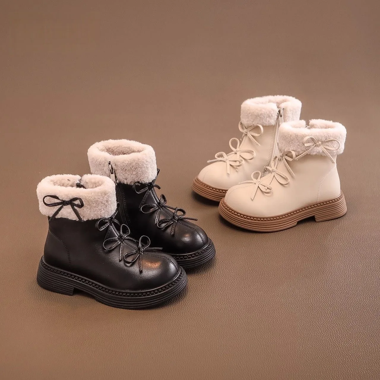 

Children's Shoes 2025 Autumn and Winter New Velvet Casual Shoes