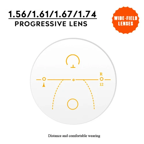 O-Q CLUB 1,56 1,61 1,67 1,74 lentes multifocales progresivas graduadas ópticas HD asféricas antirreflectantes antiarañazos
