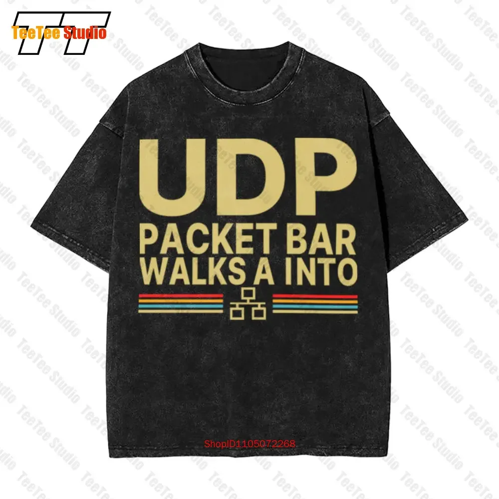 Udp Packet Bar Walk A Into Vintage Vintage Oversized T-Shirt N22H