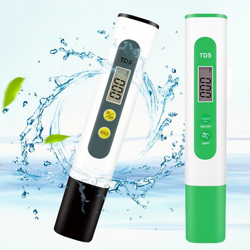 High Accuracy TDS Meter Digital Water Tester 0-14 Meter Tester 0-9990ppm LCD Water Purity PPM Aquarium Filter