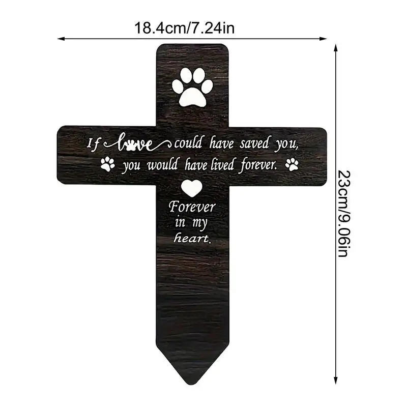 Hondengraf Marker Hond Begraafplaats Tuin Herdenkingstuin Versiering Huisdier Verlies Buiten Plaques Hond Klauw Sympathie Tuin Decor