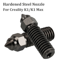 1/2pcs Hardened Steel Nozzle For Creality K1 M6 600mm/s High Speed Volcano Nozzles For K1 K1 Max Sidewinder X1 X2 Genius Pro