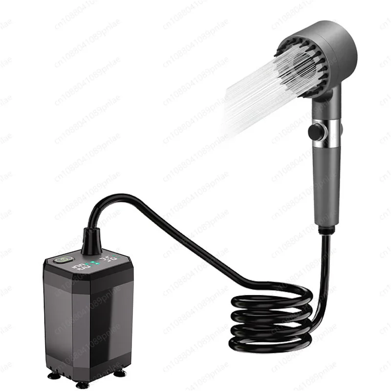 Wireless Rechargeable Portable Shower Head for Outdoor Camping Dorm Emergency Bathing