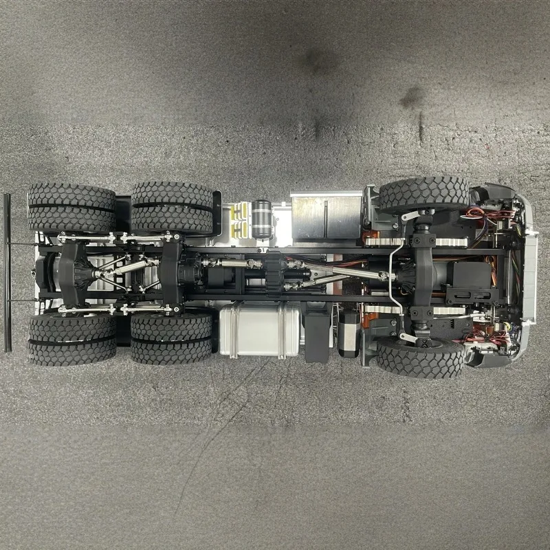 1/14 RC Electric Dump Truck 6x6 with Screw Lifting Two-Speed Shift Lighting and Sound Effects  RTR Remote Control Toy Car