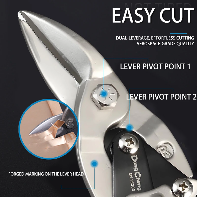 Aviation Scissor Tin Snips Metal Sheet Cutting Snip Cutter Multi-directional Scissors Industrial Professional Hand Tool