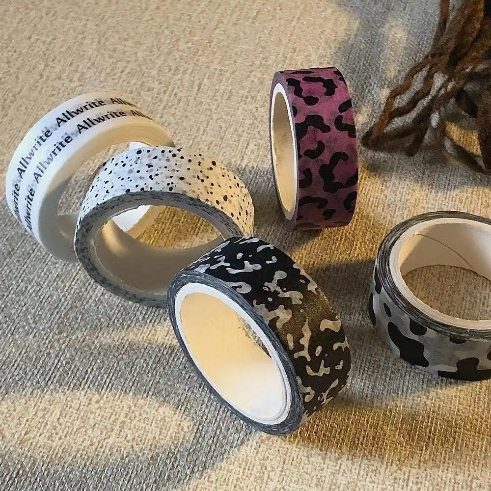 5-rolls-vintage-decorative-tape-cow-leopard-print-dot-stickers-for-journal-planner-photo-decoration-stickers-cute-stationery