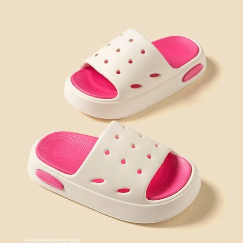 2026 Summer Kids' DIY Non Slip Soft Sole Sandals Waterproof Beach Outdoor Ventilated Slippers for Boys Parent Child Matching