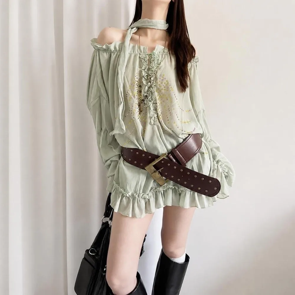 Plus Size Wide PU Leather Belt Rivet Patchwork Heavy-Industrial Design Rivet Waist Belt Western Cowboy Style Trendy Punk Style