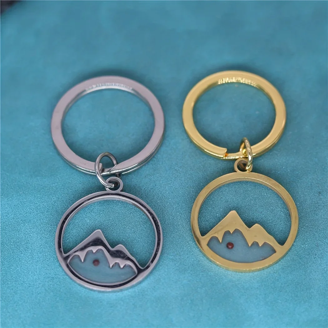 Llavero con Forma de Semilla de Mostaza Pequeña para Hombre y Mujer, Acero Inoxidable, Diseño Hueco, Llaveros con Frase 'Mover Montañas', Regalo Cristiano