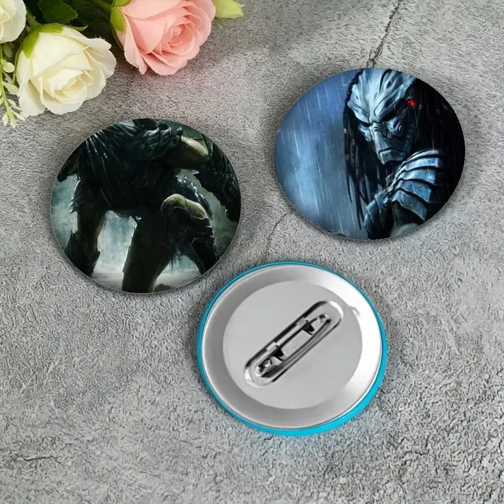 The P-Predator 25mm 32mm 44mm 58mm 75mm Brooches Badges Pins for Accessories Gift