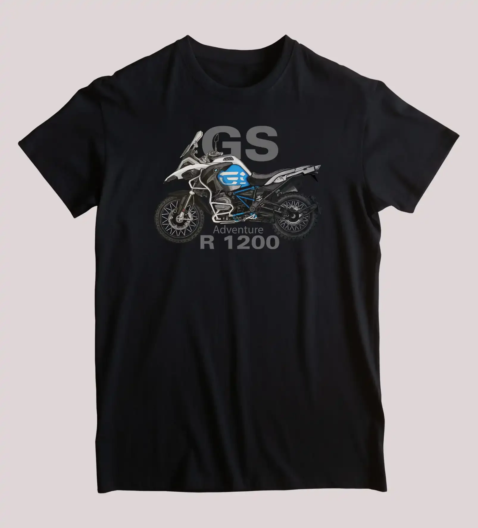 Classic German Motorcycle GS R 1200 Adventure Moto Rider T-Shirt 100% Cotton O-Neck Short Sleeve Casual Mens T-shirt Size S-3XL