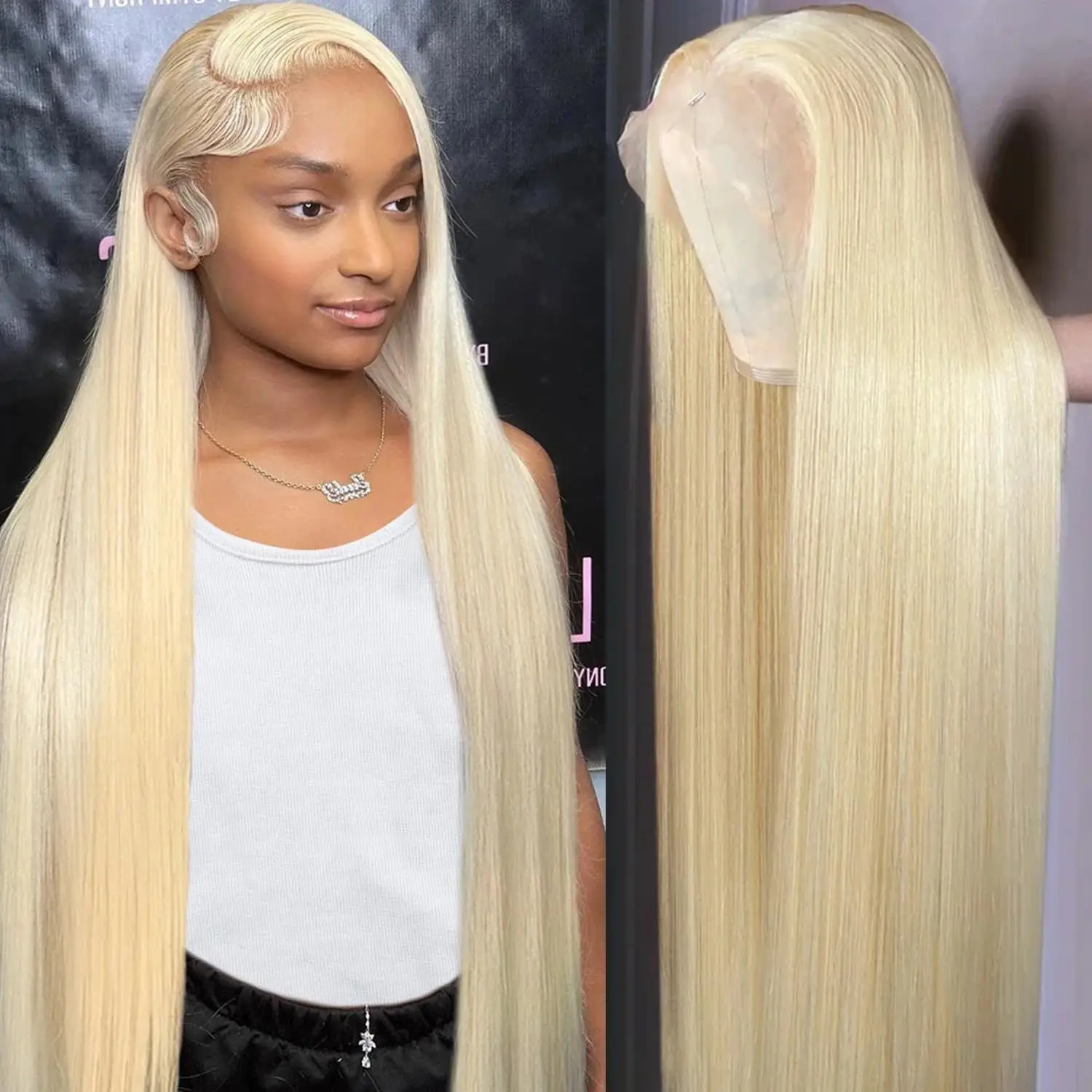 13x4 honey blonde Straight Lace Front Wigs Human Hair 13x6 Transparent HD Lace Frontal Wig Pre Plucked Brown Bleached Wigs