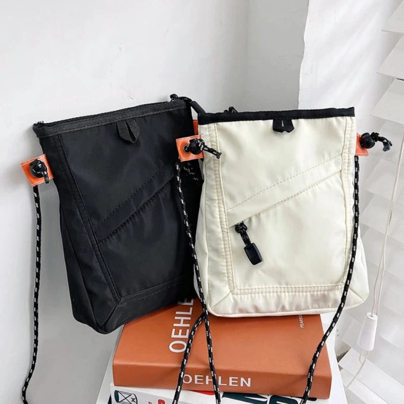 2026 Neuer Trendiger Koreanischer Stil Handyhalter für Studenten Ins Crossbody Leinentasche Street Fashion