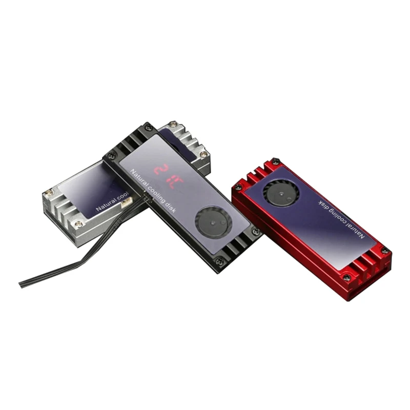 

M.2 SSD-радиатор, 4 контакта, 12 В, OLED-дисплей из алюминиевого сплава, 22802/22110, SSD-радиатор MSI Dragon, ROG, AORUS, TEMP