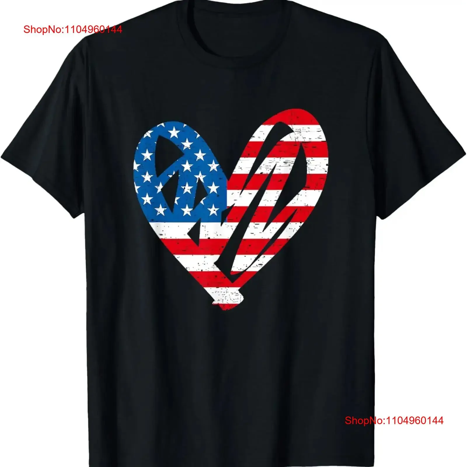 

4th July Partiotic Heart Independence Day T Shirt vintage Washed Soft graphic Comfortable Stretched Breathable Slightly