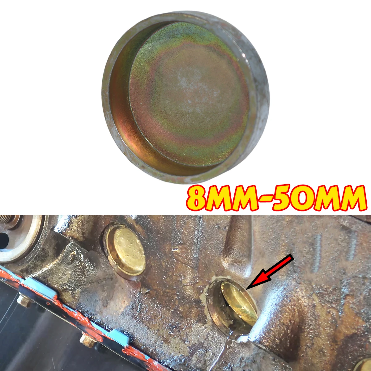 

Engine Core Plug 8mm-50mm Freeze Expansion Welch Plug Cover Zinc Plated Cup Cylinder Head Block cap Car Spare Parts Accessories