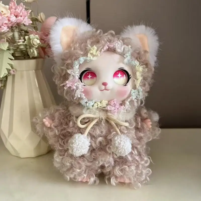 Kawaii Cute Curly Plush Doll Ornament Lovely Soft Stuffed Animal Pendant Toy Bag Charm Keyring Car Hanging Decor For Girls Gift