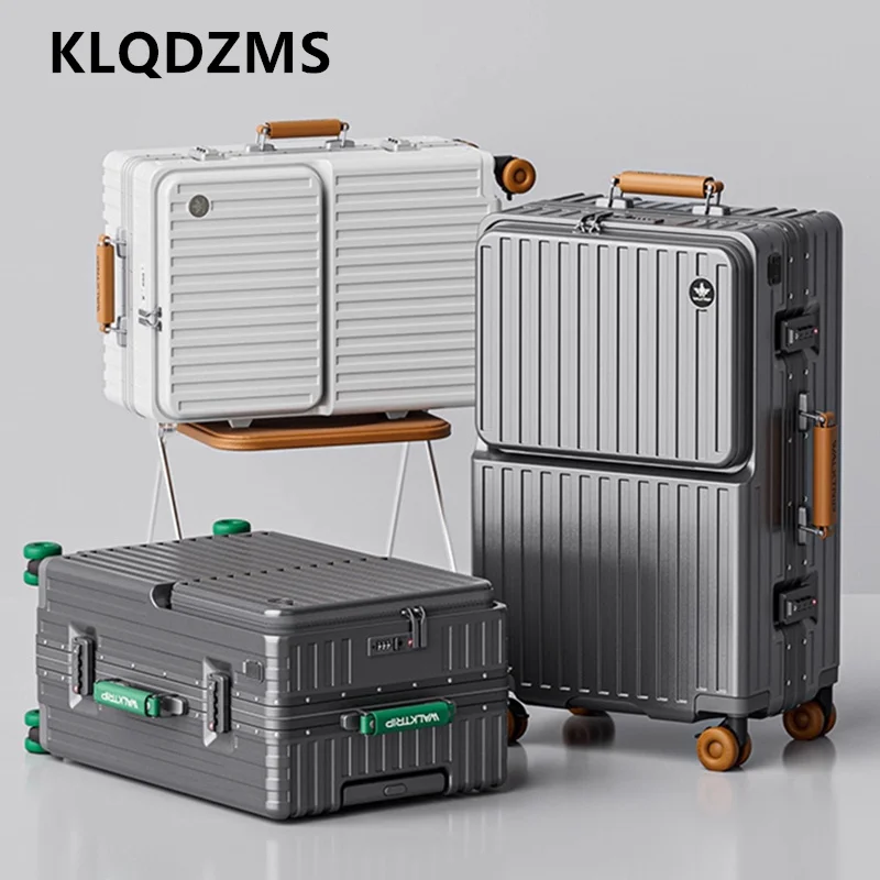 KLQDZMS Travel Luggage Aluminum Frame Boarding Case 20