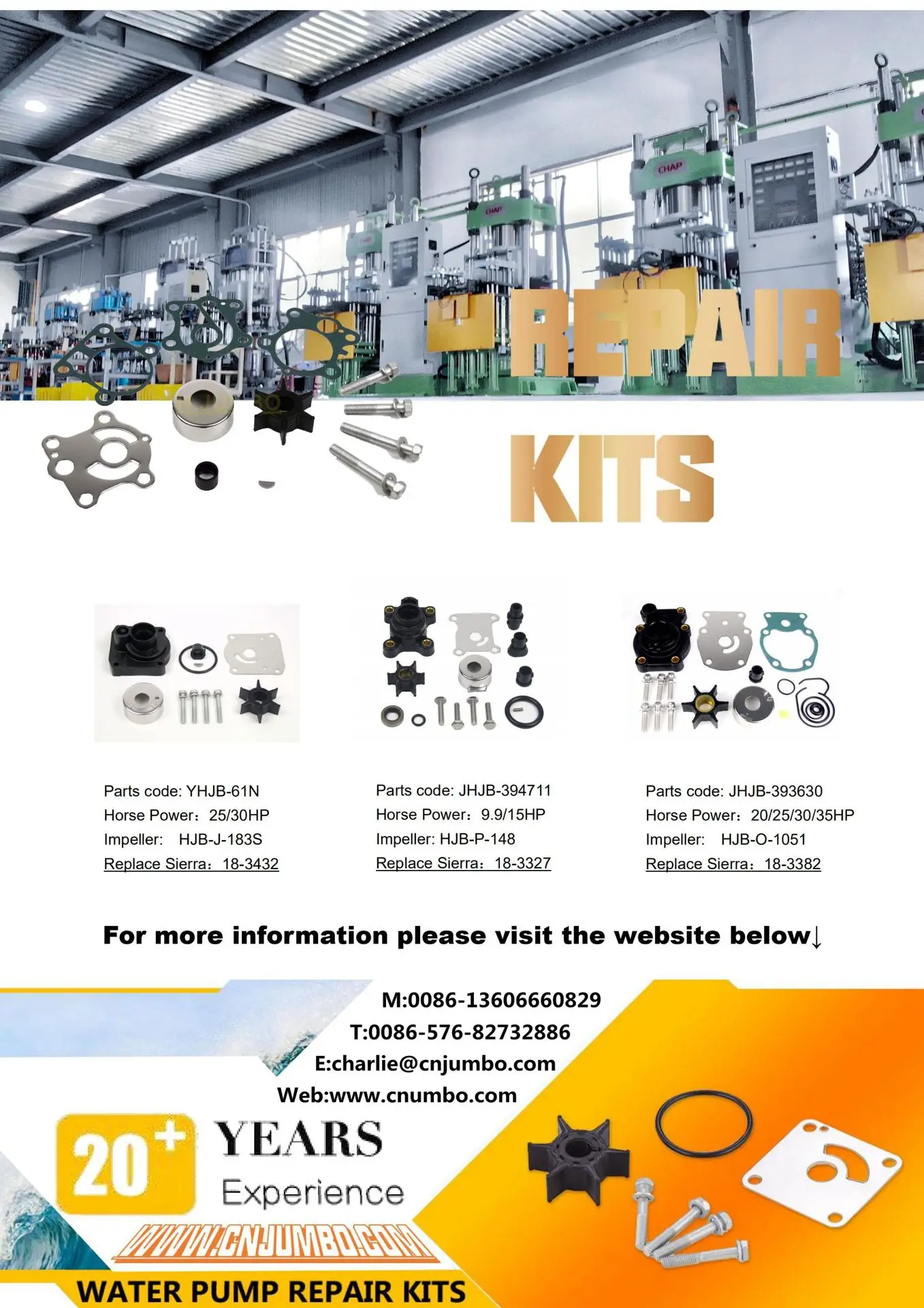 09-1028B HJB-K-112 HJB-M-112 impeller pump maintenance packages