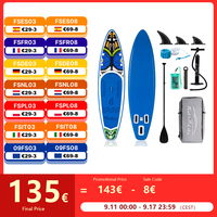 FunWater Stand Up Paddle Board Inflatable Stand Up Paddling Board Surfboard Surf Sup Board 335*83*15CM Laod 150kg with Accessory