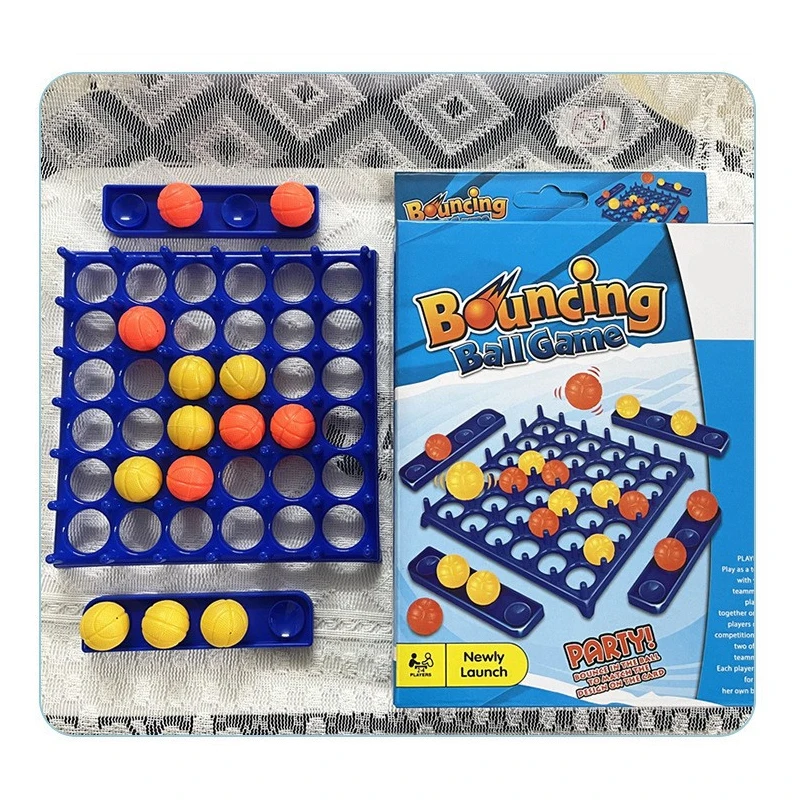 Party Game Toy bouncing Ball Game Stress Relieving Toys 1 - 4 Players Competition Interaction 9 Cards Challenges Fun Toys