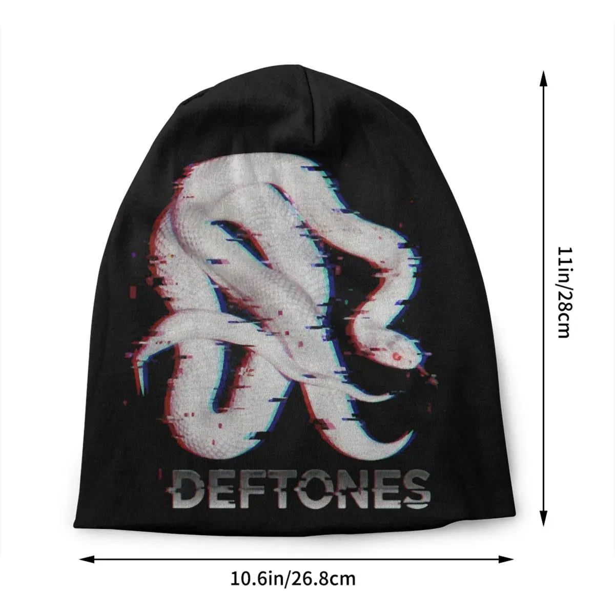 Custom D-Deftons Vintage Rock Beanie Cap Unisex Winter Warm Bonnet Homme Knit Hats Street Outdoor Snake Skullies Beanies Caps